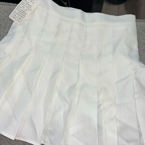 WHITE MINI SKIRT